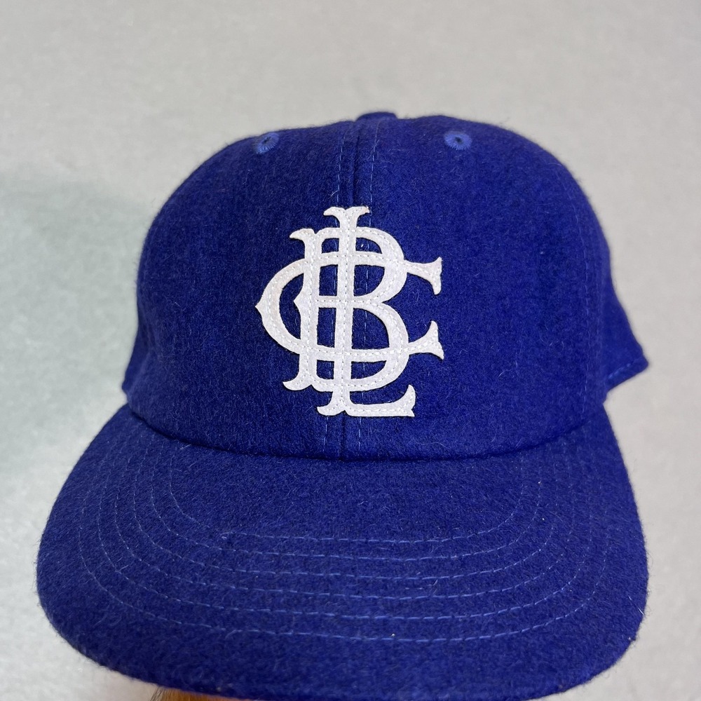 Official League Hat Cap Strap Back One Size Mens Blue Wool Big League Chew